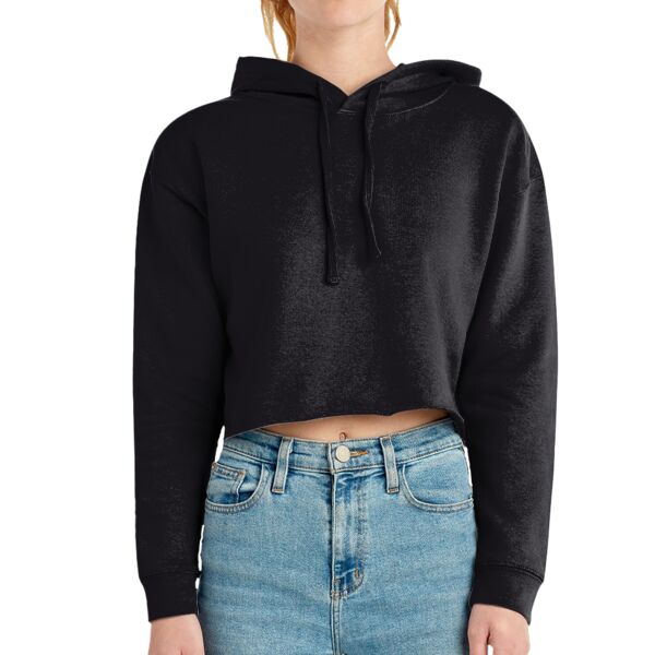 Women's Cropped Fleece Hooded Sweatshirt Thumbnail