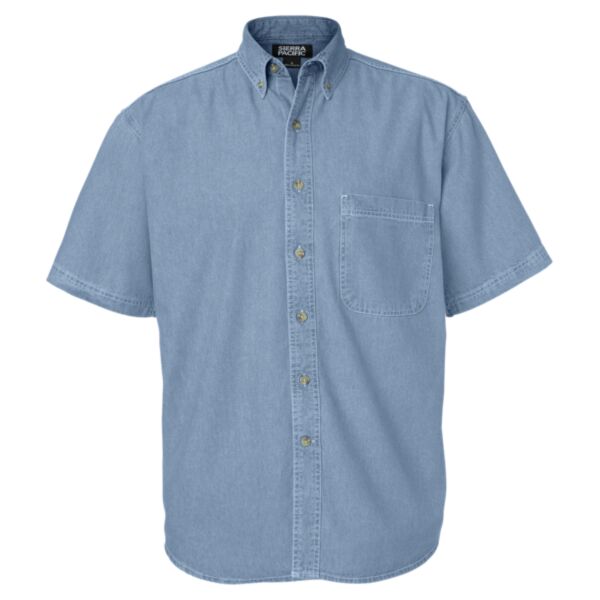 Men's Denim Short Sleeve Shirt Thumbnail