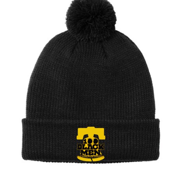 Port Authority® Cozy Pom Beanie Bell Logo Thumbnail